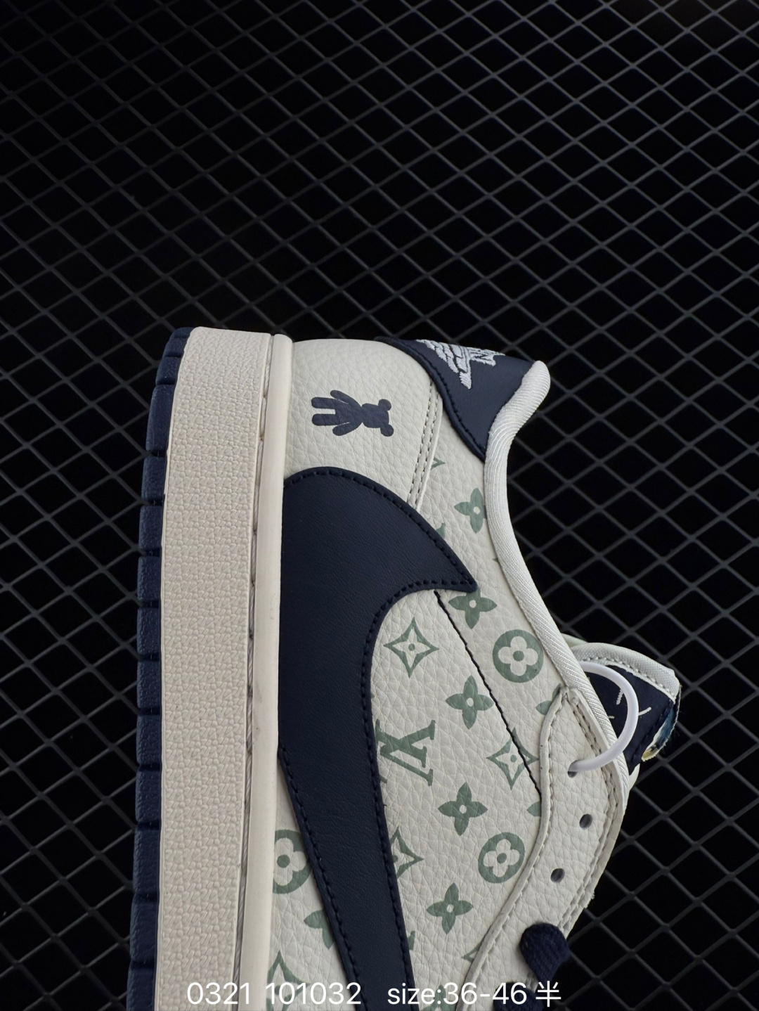 fragment design x Travis Scott x Nike Air Jordan 1 Low OG SP”Black/Green Toe“